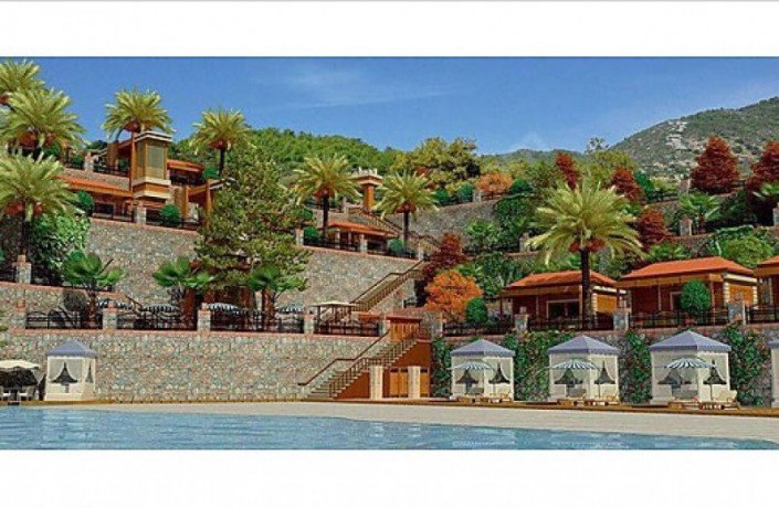 alanya-beachfront-land-for-sale-with-50-bungalow-wooden-house-project-big-4