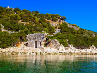 Kas land for sale Beleni with pomegranate and avocado trees