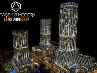Istanbul Anadolu side, Atasehir Lens Modern Apartments delivery 2021 March